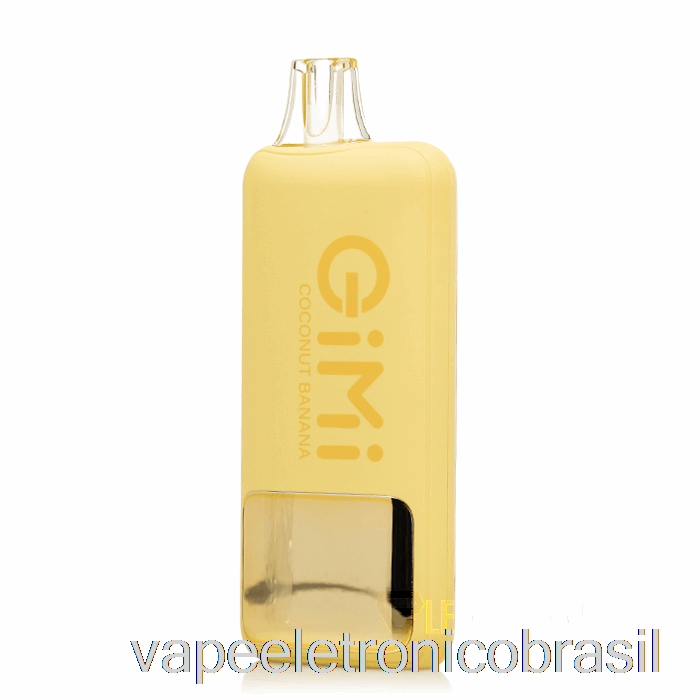 Vape Eletronico Flum Gimi 8500 Inteligente Descartável Coco Banana